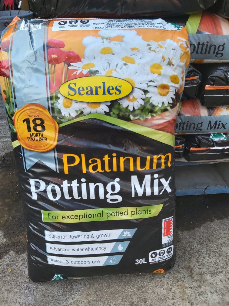searles premium organic potting mix SEARLES PLATINUM PEAT 80 POTTING MIX 30 L – Poyntons Nursery