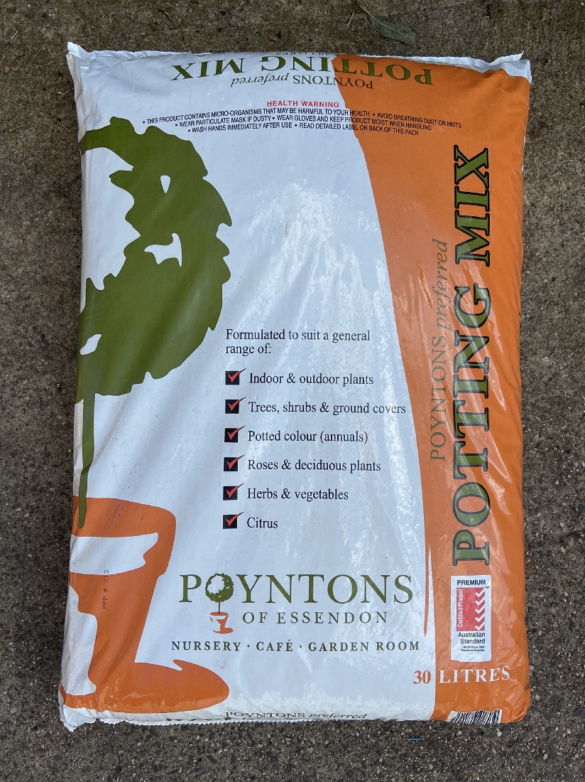 potting mix melbourne POYNTONS PREFERRED POTTING MIX 30 L – Poyntons Nursery
