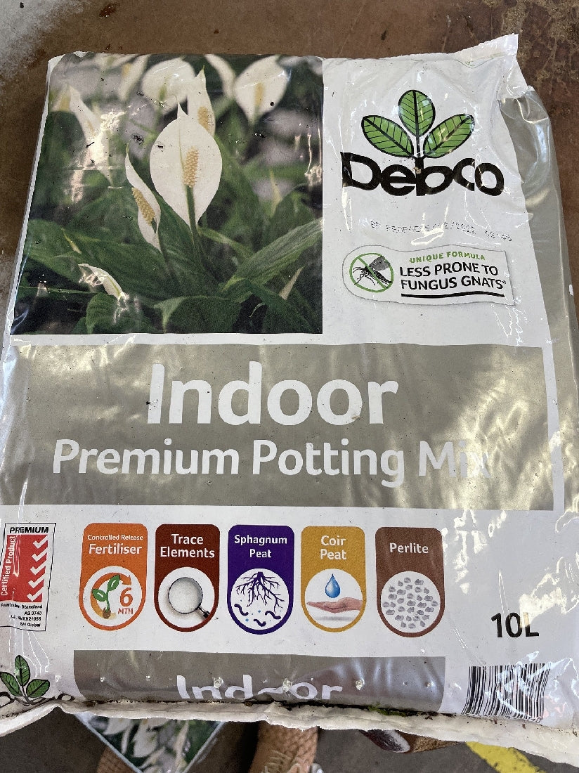 debco premium potting mix DEBCO INDOOR POTTING MIX 10 L