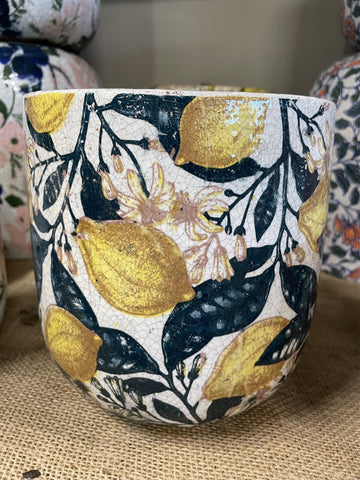 LIMONES CERAMIC POT MEDIUM 