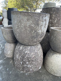 PQP LAVA ROCK EGG POT LARGE