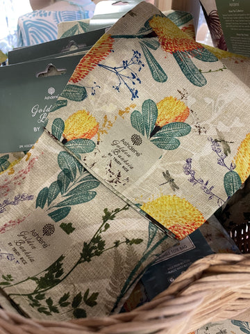 KITCHEN TOWEL 2 PACK GOLDEN BANKSIA 