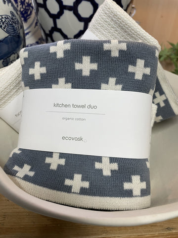 KITCHEN TOWEL DUO DENIM