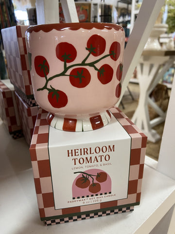 A DOPO TOMATO VINE CANDLE HEIRLOOM TOMATO