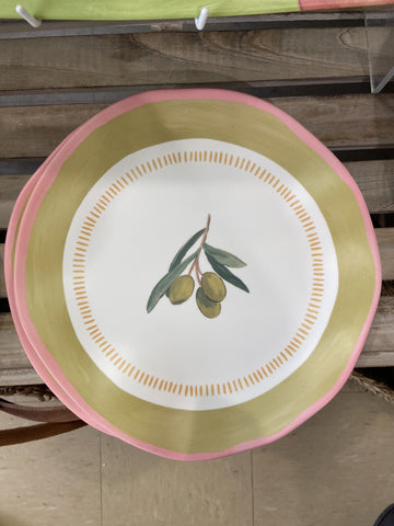 FIESTA OLIVE MELAMINE LARGE PLATE