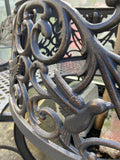 CAST IRON TREE SURROUND BENCH HUMMINGBIRD