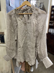 EADIE MIKA LINEN BLOUSE NATURAL S/M 