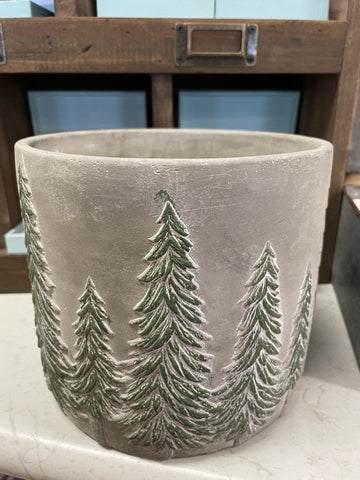 POT LARGE ROUND CHRISTMAS DESIGN 