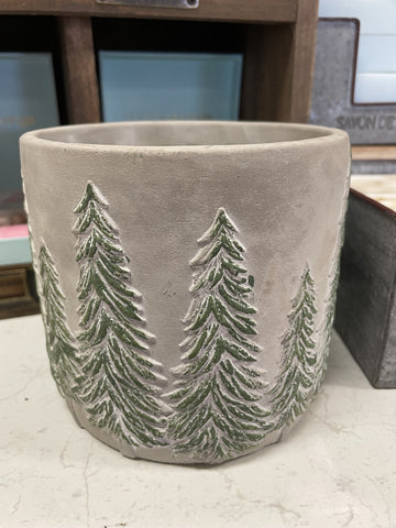 POT SMALL ROUND CHRISTMAS DESIGN