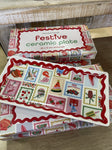 PLATE CHRISTMAS HOLIDAY RECTANGLE