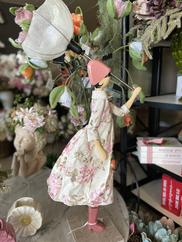 PAEONIA LAMP 85X35X20CM WHITE