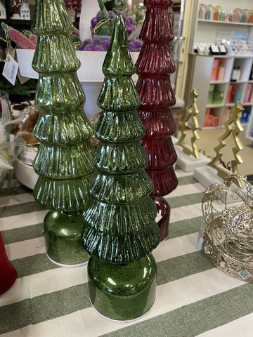 GREEN GLASS TREE SMALL