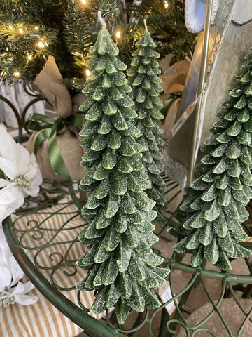 LARGE GREEN TREE CANDLE