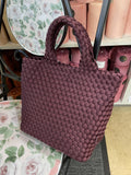 HANDBAG MINI TOTE RIVIERA BURGUNDY 2 PIECE 