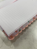 JOURNAL NOTES PINK SCALLOP