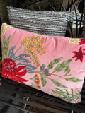 CUSHION NATIVES GARDEN PINK 40X60CM