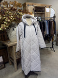 LONGLINE ZIP HEAM WINTER COAT -ASSORTED