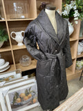 QUILTED PUFFER COAT CHOCO S/M