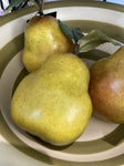 PEAR WITH LEAF GREEN
