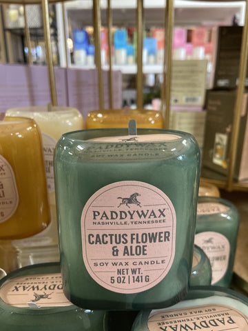 PADDYWAX GLASS CANDLE CACTUS FLOWER & ALOE 