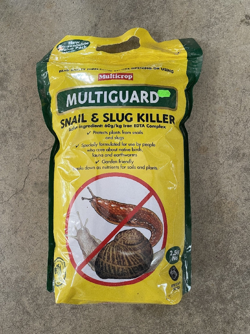 MULTIGUARD SNAIL & SLUG PELLETS 2.5KG Poyntons Nursery