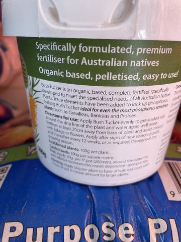 fertilizer for australian native plants BUSH TUCKER 500G – Poyntons Nursery
