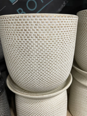 NELLIE VASE 20X18CM SAND