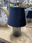 QUEEN LED TABLE LAMP CYLINDER BLUE 