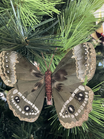 BUTTERFLY FEATHER PK3 NAT COPPER WHITE