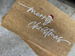 MERRY CHRISTMAS DOOR MAT 45X75CM PVC BACKED 