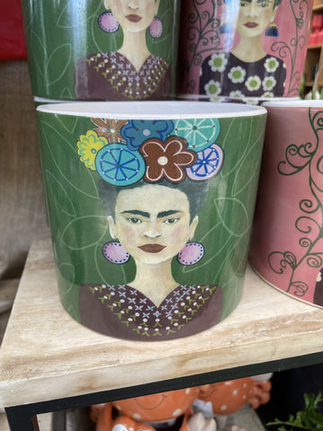 POT FRIDA KAHLO 13.5x13.5x12cm