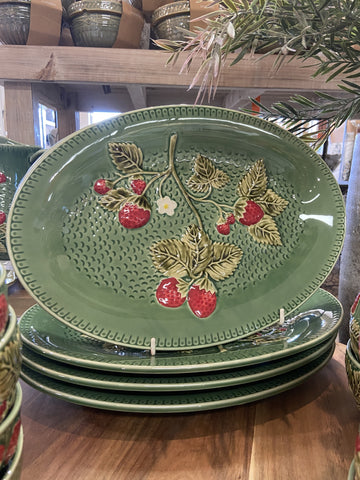 FRAISE CERAMIC PLATTER 35CM GREEN