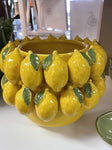 LIMONE CERAMIC POT 22X17 YELLOW