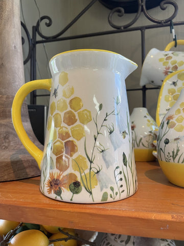 BEE MEADOW JUG YELLOW 15CM