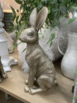 SITTING HARE LARGE CHAMPAGNE 