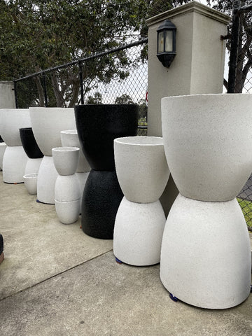 TERRAZZO CONE POT - MEDIUM