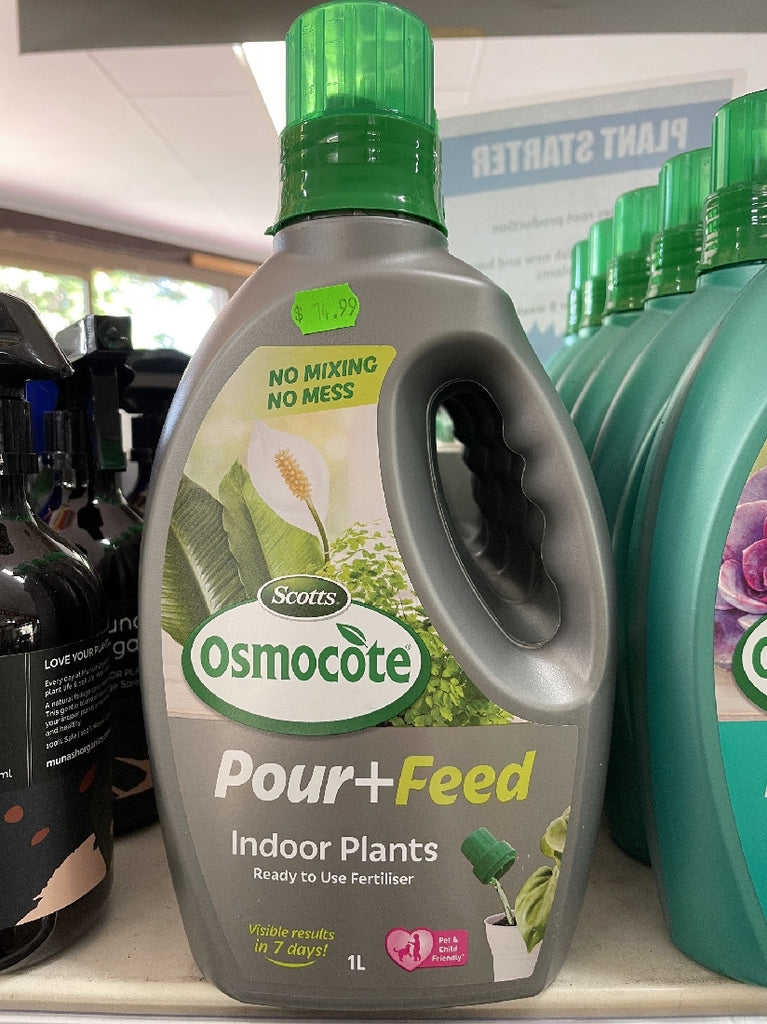 osmocote for indoor plants OSMOCOTE POUR & FEED INDOOR 1LT – Poyntons Nursery