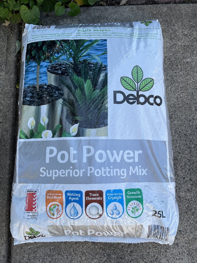 debco potting mix DEBCO POT POWER SUPERIOR POTTING MIX 25 L