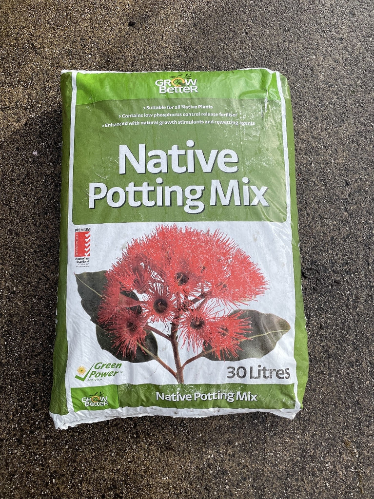native plant potting mix GROW BETTER NATIVE POTTING MIX 30 L
