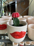 POT RED LIPS CERAMIC SMALL PINK